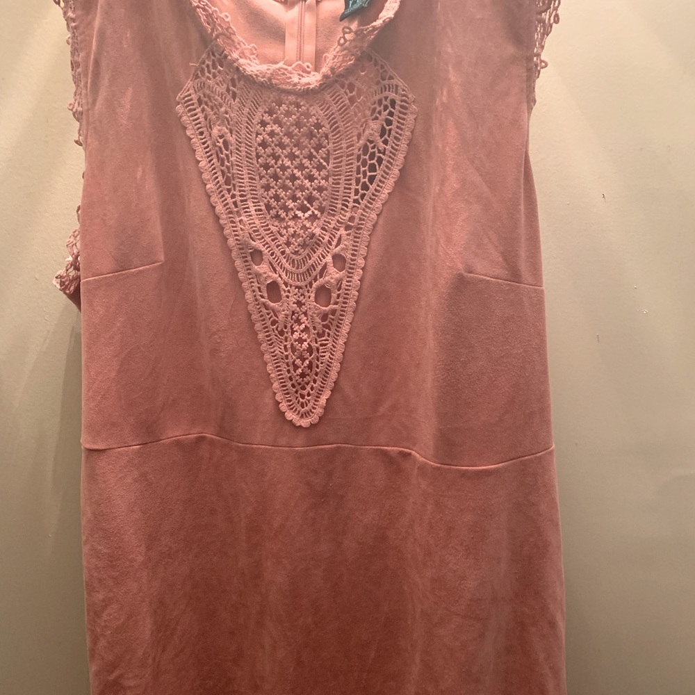 Rue21+ mauve color mini dress with a back zipper & sleeveless